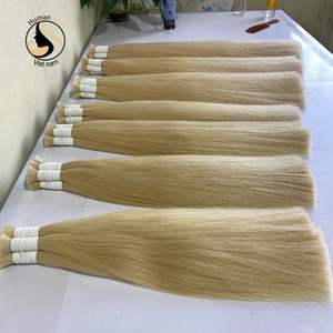 Extensions de cheveux naturelles lisses, cuticules, vierges, bruts, couleur Blonde, haute qualité, - Product Image 6