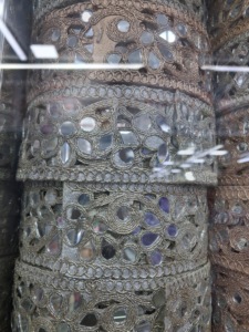 Bordure en dentelle métallique fantaisie, tissu en polyester brodé de qualité supérieure, 9 mètres, garniture en organza, pour lehenga, sari, robe, chaussures de mariée, mode - Product Image 3