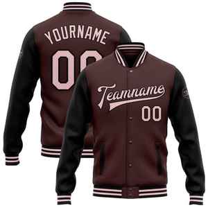 Chaqueta universitaria de manga de cuero de lana, ropa de abrigo personalizada con letras de béisbol para equipos deportivos o moda urbana de moda - Product Image 2