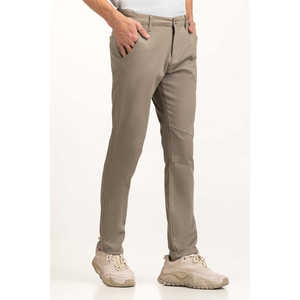 Pantalones Chino Caqui MN-TRC-WS24-022 Transpirables de Corte Recto Casuales Tallas Grandes OEM Pantalones de Chándal Teñidos Lisos de Tela Pesada - Product Image 1