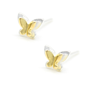 Orecchini a Farfalla in Argento Sterling, Oro 18K, Oro Bianco, Diamanti, Zirconi, a Cerchio, a Cuore, a Stella, a Perla, con Motivi a Forma di Cuore e Stella, per Fidanzamento - Product Image 1