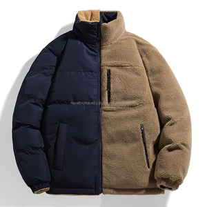 เสื้อแจ็กเก็ตขนแกะมีฮู้ดสำหรับผู้ชายผ้าขนแกะสองด้านผ้าโพลีเอสเตอร์ระบายอากาศได้ดีขนาดใหญ่โลโก้ออกแบบได้ตามต้องการ - Product Image 2