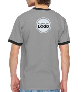 Los hombres diseñan sus propias camisetas Camisetas personalizadas Ringer T Shirt - Product Image 3