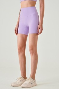 Moda sin costuras mujer verano Butt Lift Shorts logotipo personalizado nuevo Scrunch Butt entrenamiento gimnasio Yoga pantalones cortos para mujeres - Product Image 4