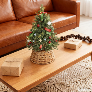 Base para Árbol de Navidad Plegable de Jacinto de Agua, Hecha a Mano en Vietnam, para Árboles Artificiales o Naturales - Product Image 2