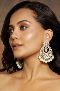 Pendientes colgantes chapados en oro hechos a mano para mayoristas de joyería de moda - Product Image 2