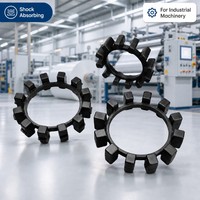 Coupleur adhésif de tampon NBR 12 griffes OEM élément en caoutchouc flexible araignée élastomère alésage 20mm 3000 RPM pour accouplements d'arbre d'impression