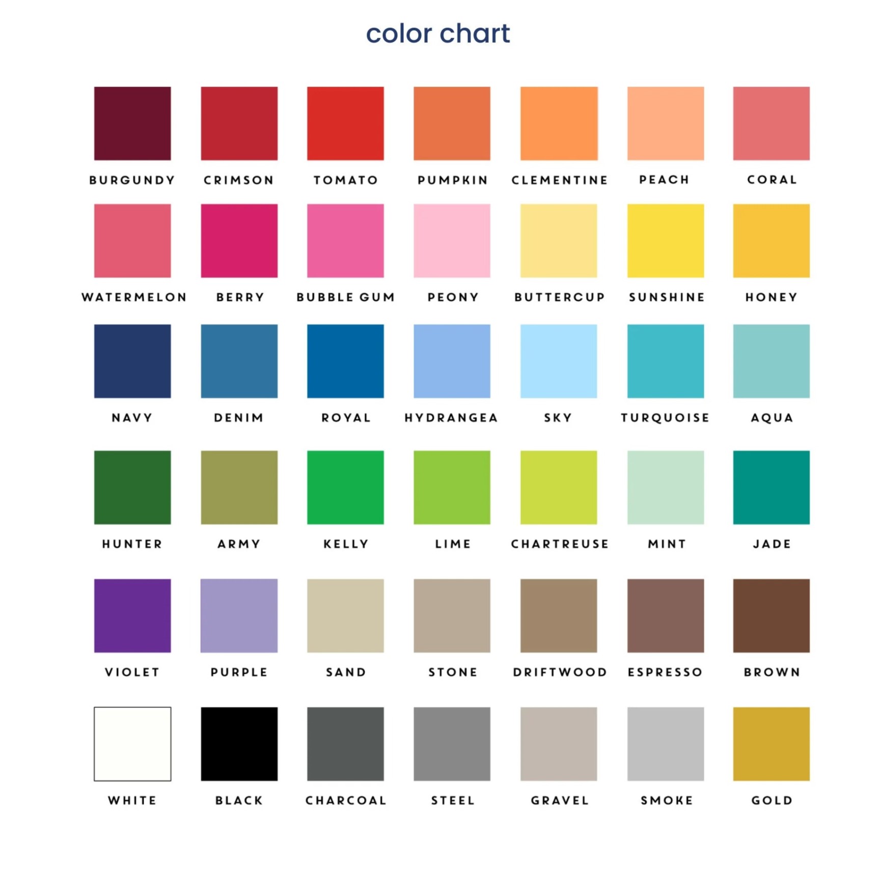 Colores personalizados