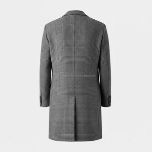 Abrigo de Invierno a Medida de Una Sola Fila de Botones, Prendas de Abrigo Personalizadas OEM y de Marca Privada - Product Image 2