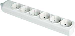 Multipresa bianca 3680W 6 prese senza fili 250V 16A (Solera 8006) - Product Image 1