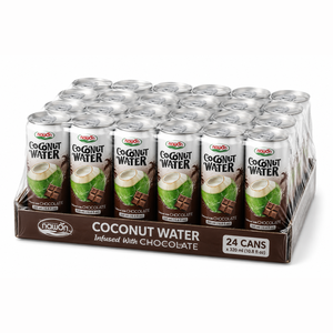 Wholesale Supplier <b>Chocolate</b> Coconut Water Low Carb Infused 24 Cans 320 ml Beverage Manufacturer Bulk - Product Image 1