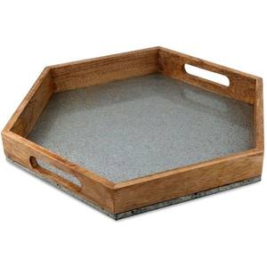 Plateau de service de nourriture décoratif de restaurant plateau de service de dessert et de chocolat de conception moderne de couleur naturelle pour des accessoires de cuisine - Product Image 6