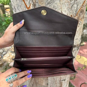 กระเป๋าสตางค์หนังแท้สำหรับผู้หญิงกระเป๋าคลัทช์หนังวัวแบบสั่งทำ - Product Image 6