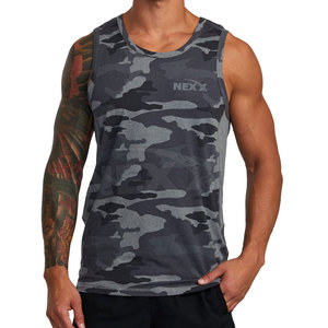 Venta al por mayor Color sólido Hombres Tank Top Ropa deportiva Personalizada Hombres Tank Top Fitness Hombres Tank Top - Product Image 1