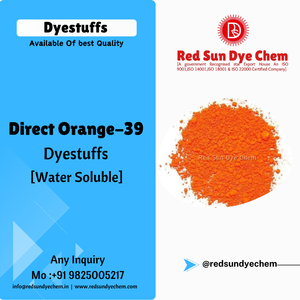 DIRECT ORANGE 39 Red Sun Dye Chem est des fabricants et des colorants d'exportateur en Inde, meilleur fournisseur de qualité en Inde - Product Image 2