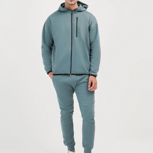 Ensemble survêtement personnalisé en molleton ample 500 GSM 100% coton pour hommes, respirant, vêtements de sport d'été - Product Image 6