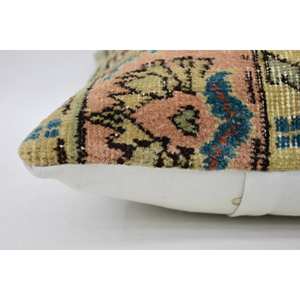 Multicolor Bohemian Wool <b>Bolster</b> <b>Pillow</b> 14x14 Inch Eco-Friendly Non-Slip Removable Washable Vintage Floral Woven Decorative - Product Image 4