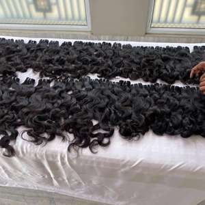 Natural Wave Hair Temple Virgin 100% Raw Remy Bundles Soft Tangle Free Extensiones de cabello humano Proveedor mayorista de India - Product Image 4