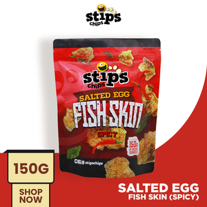 Qualité internationale Coût abordable Chips Stip's Peau de poisson aux œufs salés Épicée 150g - Product Image 2