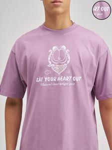 T-shirt surdimensionné en coton épais 300 g/m² personnalisé avec logo imprimé pour homme, style streetwear - Product Image 5