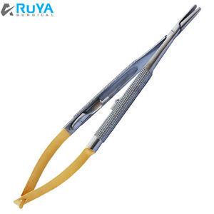 คีมผ่าตัดทันตกรรมสเตนเลส TC,ที่ใส่เข็มเจาะ Adson เนื้อเยื่อมีตัวล็อกและกรรไกรไมโคร ISO - Product Image 4