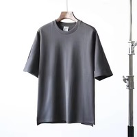 T-shirt formel uni personnalisé pour homme avec logo imprimé, 120 grammes, brodé au crochet, respirant, anti-boulochage, séchage rapide
