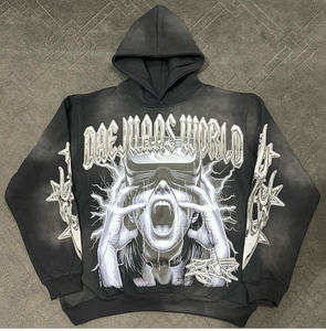 Fabricants de sweats à capuche pour hommes OEM ODM, vêtements pour hommes personnalisés, logo en relief, impression 3D en relief, sweat à capuche surdimensionné, fournisseur de sweats à capuche 500G - Product Image 5
