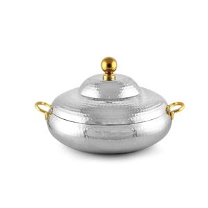 Plat à fondue arabe moderne gravé, le plus vendu et le plus beau, en acier inoxydable pour une décoration élégante de table à manger - Product Image 2