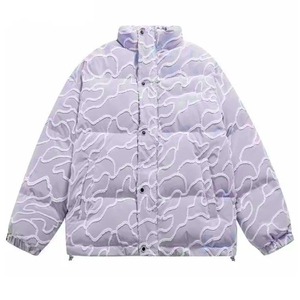 Plus Size Women's Hooded Bubble <b>Puffer</b> <b>Jacket</b> Faux Fur <b>Cropped</b> Bomber Coat Custom Winter Quilted Outerwear - Product Image 4