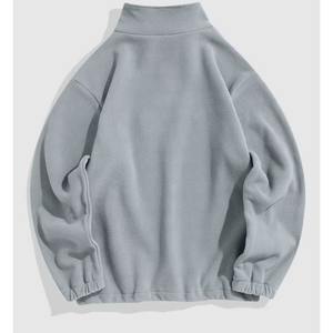 2025 personnalisé fermeture éclair sweat pour hommes décontracté grande taille demi fermeture éclair pull quart coupe-vent sweat hommes - Product Image 2