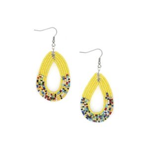 Boucles d'oreilles créoles colorées plaquées or pour femmes - Formes et tailles variées de haute qualité pour fiançailles, mariages, fêtes ou cadeaux - Product Image 1