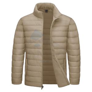 Chaqueta acolchada de invierno ligera aislada para hombre, abrigo de burbujas cálido y acogedor para clima frío, serigrafía bordada de colores personalizados - Product Image 1