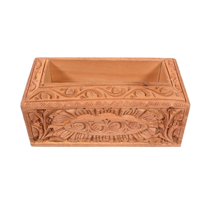 Elegante Caja para Pañuelos de MDF y Madera de Acacia, Precio al por Mayor, Soporte de Madera con Incrustaciones de Hueso para Mesa, Regalo o Decoración del Hogar - Product Image 2