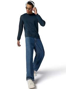 Sudadera de Forro Polar de Manga Larga para Hombre, Corte Regular, 2025, Cuello Redondo, Algodón de Alta Calidad, Impresión Digital, Ecológica, para Primavera - Product Image 4