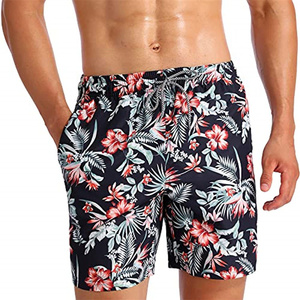 Short de surf de plage pour hommes à séchage rapide par sublimation personnalisée Maillot de bain de maternité imperméable Maillot de bain en tissu extensible - Product Image 1