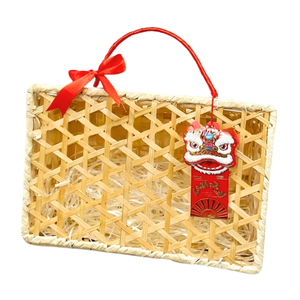 CESTAS DE BAMBÚ Tejidas Personalizadas Forma de Maleta Estilo Rústico para Embalaje de Regalo y Decoración de Temporada Regalo de Invitados de Boda Cesta de Pascua - Product Image 1