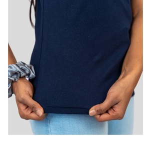 Camiseta de mujer personalizada más vendida estilo casual corto con impresión de logotipo personalizado BD - Product Image 4