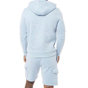 Gran oferta, conjunto de ropa deportiva de algodón 100%, Sudadera con capucha para entrenamiento deportivo, pantalones cortos transpirables a juego para invierno, ropa deportiva perfecta en oferta - Product Image 2