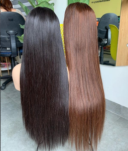 Precio al por mayor: Peluca de cabello humano Remy vietnamita 100% de un solo donante, larga, sedosa y lisa, sin procesamiento químico. - Product Image 1
