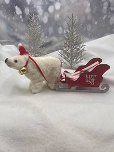 Élfe de Noël rouge sur luge pour la table de Noël, panier de luge, décoration de Noël pour la maison, décoration intérieure et extérieure pour les fêtes. - Product Image 3