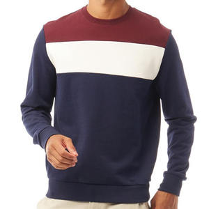 Streetwear unisexe OEM ensemble de sweatshirts à capuche pour hommes personnalisés logo personnalisé ras du cou pullover tissu à col rond vierge vêtements - Product Image 1