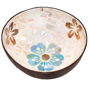 ชามฝังมุกเปลือกมะพร้าวงานฝีมือสุดฮิต ชามตกแต่งทำมือสำหรับรับประทานอาหารและเป็นของขวัญ ดีไซน์ใหม่ล่าสุด - Product Image 6