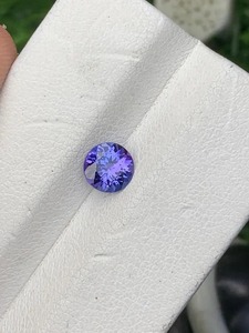AA+ Tanzanite bleue, taille brillant, pierre précieuse naturelle à facettes, qualité de couleur éblouissante, traitée par cirage/huilage, 1-2.5 - Product Image 2