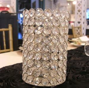 เชิงเทียนโลหะคริสตัลสีทองสำหรับตกแต่งบ้านและงานแต่งงานเชิงเทียนสำหรับตกแต่งโต๊ะ - Product Image 5