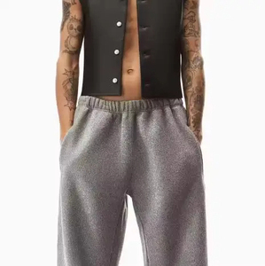 Pantalon large à taille haute pour homme, style streetwear, décontracté, confortable, coupe ample, extensible, respirant - Product Image 3