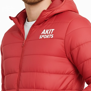 Chaqueta Acolchada Informal con Capucha para Hombre, Chaqueta de Invierno de Alta Calidad con Logotipo Personalizado al por Mayor - Product Image 6