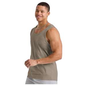 Diseño personalizado de alta calidad Casual Color sólido 100% algodón Single Jersey camiseta sin mangas de los hombres de la fábrica de Pakistán mejor precio - Product Image 4