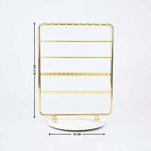 Stylish Jewelry Stand with Multiple Hooks Multi-Tiered Jewelry Organizer Stand - Product Image 3