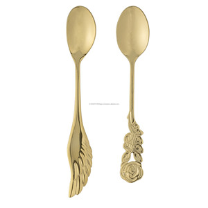 Cucharillas de último diseño Cucharas de postre de metal Uso para el hogar Cocina Cena Cuchara Juego - Product Image 1
