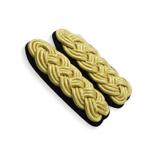 OEM hecho a medida de oro con cable hombro tablero tejido a mano Charretera uniformes Venta caliente equipo de defensa personal - Product Image 4